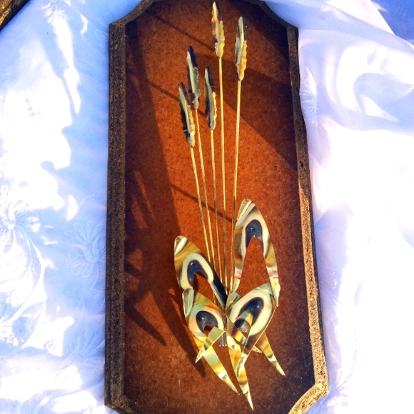 Mid Century Hand Crafted Brutalist Brass Wall Art - Picture 10 of 12